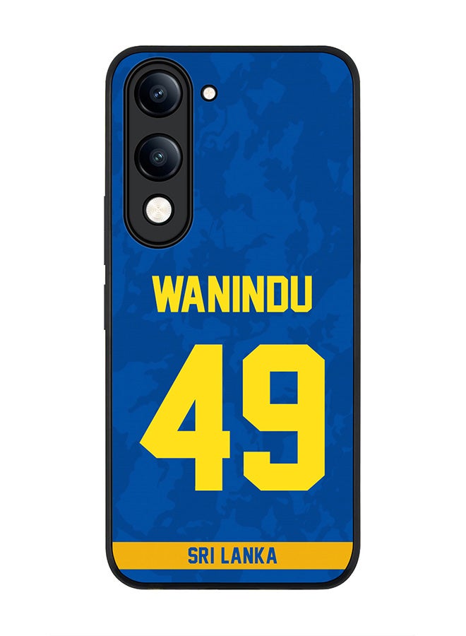 For vivo Y29s 5G / Y19s 5G Case,Slim fit Camera Protection, Shockproof Thin Phone cover  - Sri lanka Wanindu Hasaranga, Jersey No 49